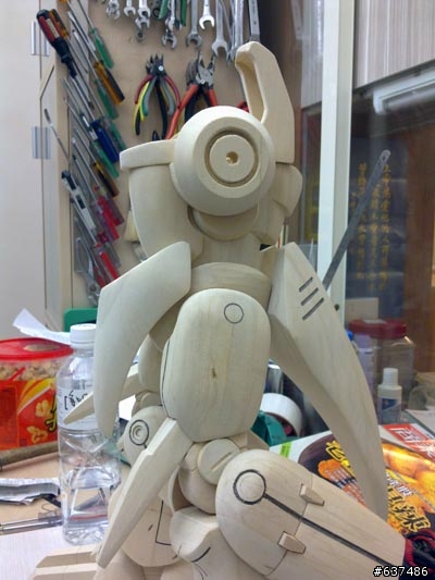 DIY之熱血木製NZ-000昆曼莎-Wood Gundam