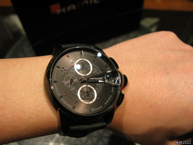 HAMILTON RAILROAD black leather 46mm H40686335鐵路錶開箱
