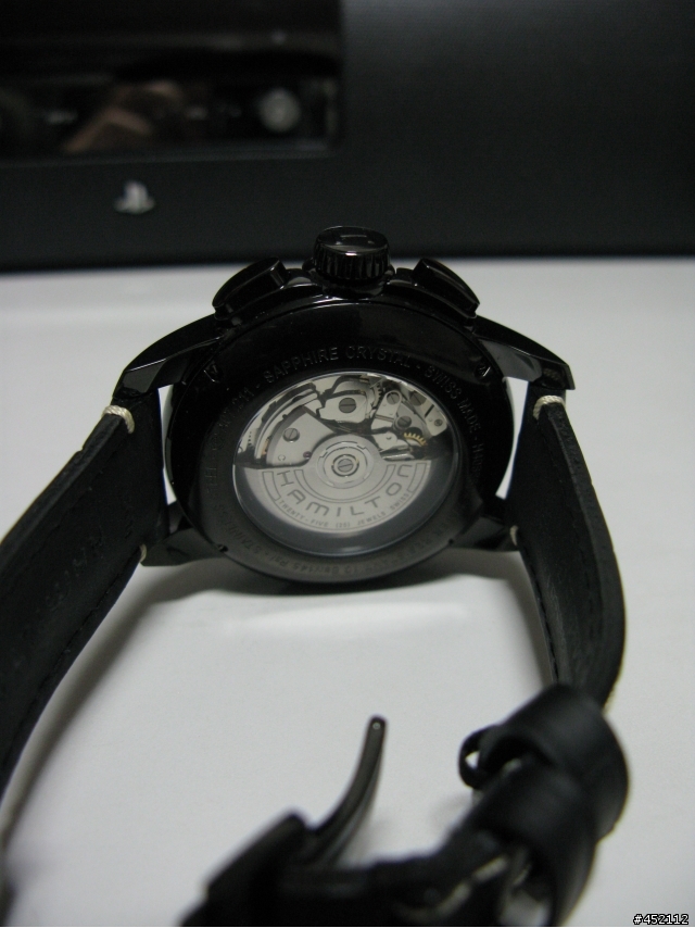 HAMILTON RAILROAD black leather 46mm H40686335鐵路錶開箱