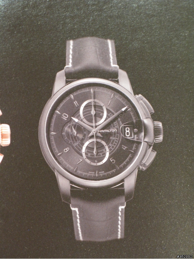 HAMILTON RAILROAD black leather 46mm H40686335鐵路錶開箱