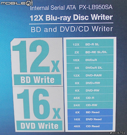 具備光速寫功能的高倍速藍光燒錄機－Plextor PX-LB950SA試用分享