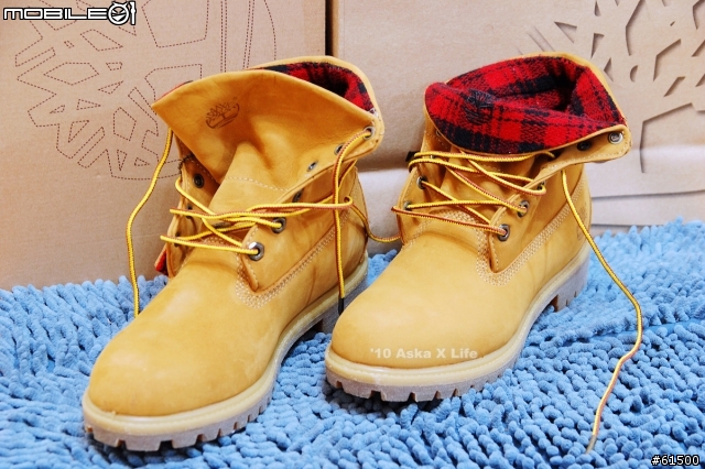【開箱】Timberland 羊毛紅格紋反折靴 + 經典酒紅雷根鞋 再加碼大衣