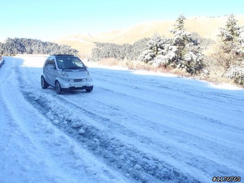 載著 HONDA MOTOCOMPO モトコンポ 合歡山賞雪之旅 !