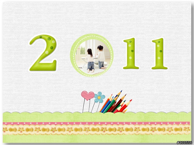 需要2011模板套風景的三角桌曆嗎?