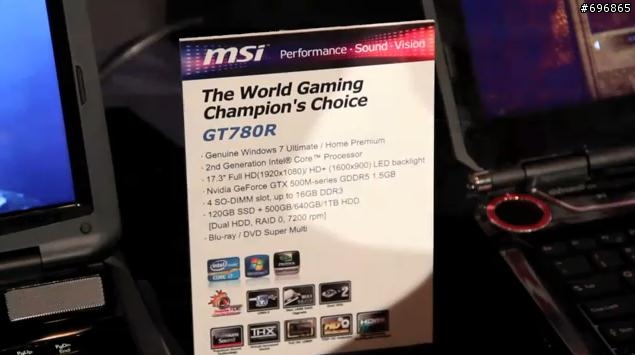 【情報】MSI GT780規格與CES大會照片 (Fn 鍵盤位置已更改+髮絲紋)
