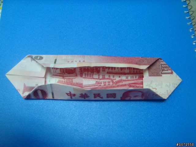 (01/25公開完整作法)NTD3200的百元紙鈔摺心.算不算逸品?