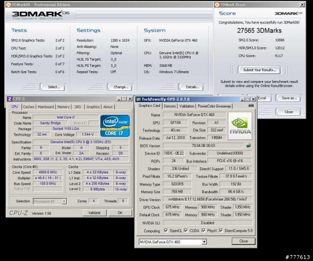出現了~入手最低價的"四百塊"GTX460 768M實測+BIOS修改