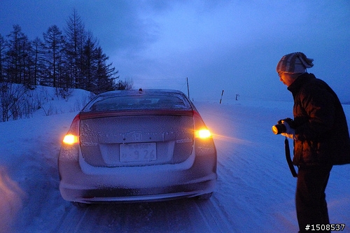 雪國滑行之Honda Insight