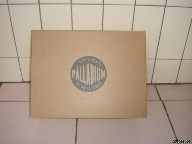PALLADIUM反摺軍綠格紋靴~~開箱文