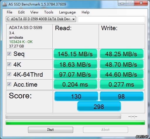 分享 - ADATA S599 40G x 2 + GA-880GMA-UD2H 使用內建RAID0 或 ICY MB982SPR-2S