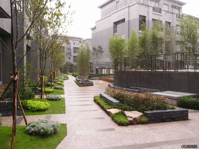 日式豪宅中庭景觀