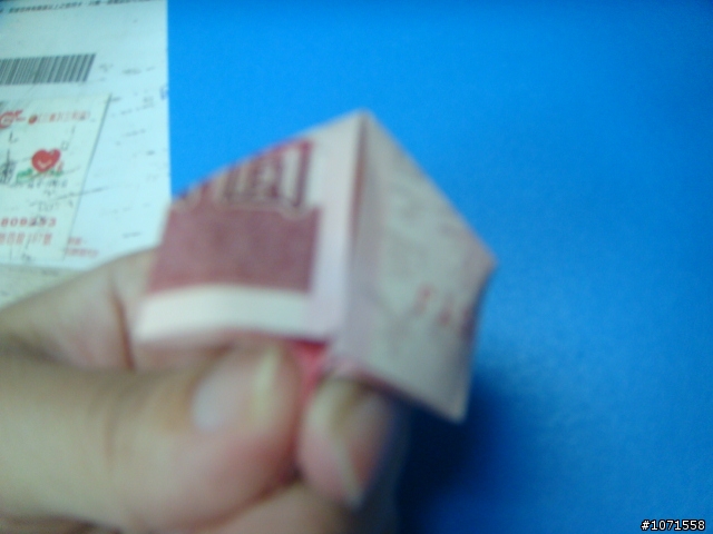 (01/25公開完整作法)NTD3200的百元紙鈔摺心.算不算逸品?