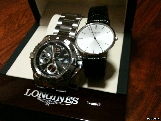 LONGINES 深海征服者三眼 開箱...