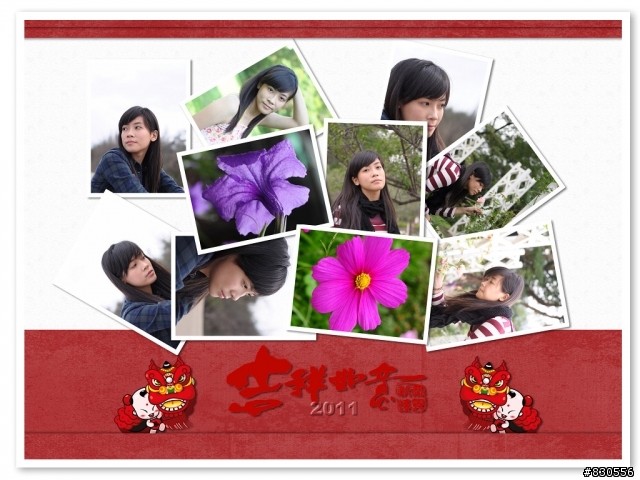 需要2011模板套風景的三角桌曆嗎?