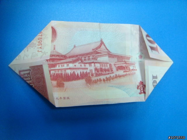 (01/25公開完整作法)NTD3200的百元紙鈔摺心.算不算逸品?