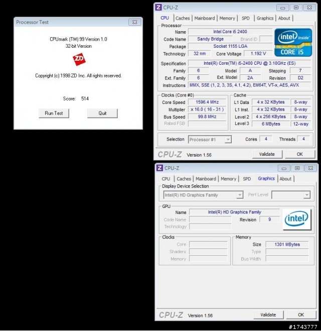 Sandy Bridge HD2000內顯效能實測