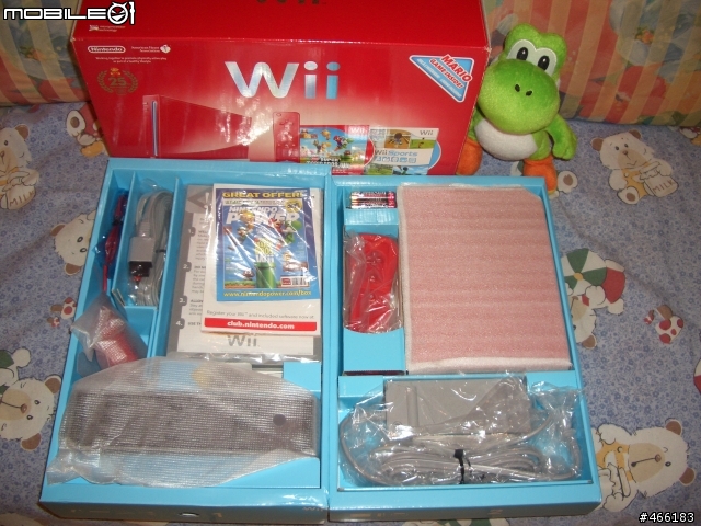 【開箱】美版Super Mario25週年-紅Wii + 頻道介紹圖文