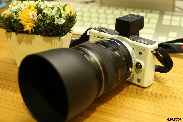 新玩具GF2+LVF1垂直觀景窗+Canon EOS-m4/3轉接環