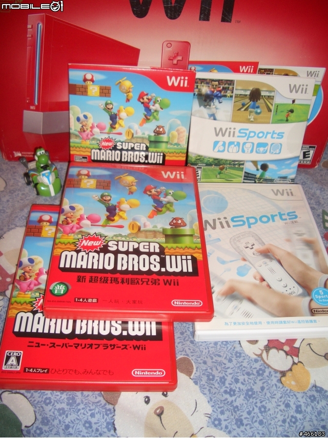 【開箱】美版Super Mario25週年-紅Wii + 頻道介紹圖文