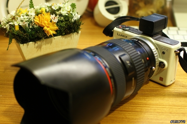 新玩具GF2+LVF1垂直觀景窗+Canon EOS-m4/3轉接環