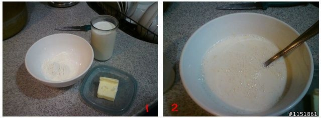 【微波爐料理】~簡易白醬~ + ~白醬之清冰箱濃湯~