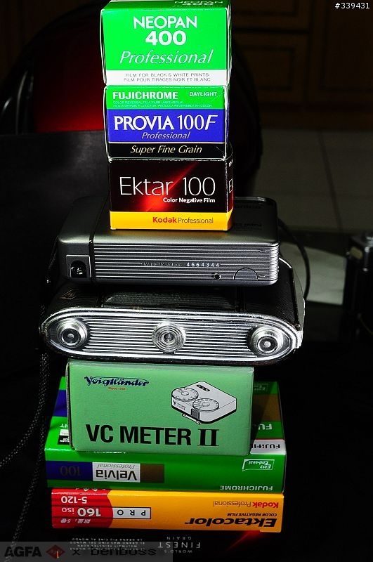 Agfa Isolette II+Konica BiG mini (bm-301s)+VC meter 2