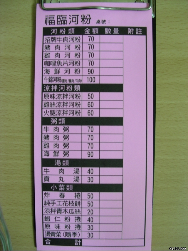 楊梅埔心四維大道美食--福臨河粉