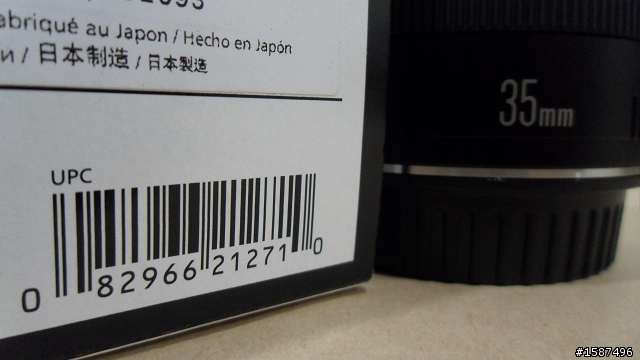 【開箱】Canon 35mm F2 (第一次獻給小惡魔了)