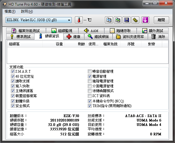 開箱:EZLINK Violet 32GB 2.5吋 SATAII SSD 固態硬碟(SLC) RAID 0 Stripe size 4~128kb 比較