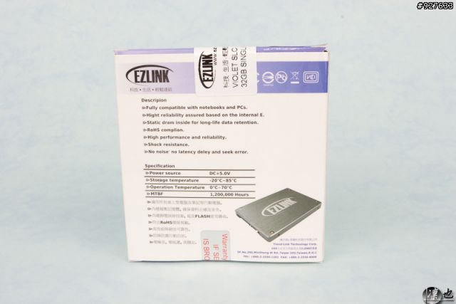 開箱:EZLINK Violet 32GB 2.5吋 SATAII SSD 固態硬碟(SLC) RAID 0 Stripe size 4~128kb 比較