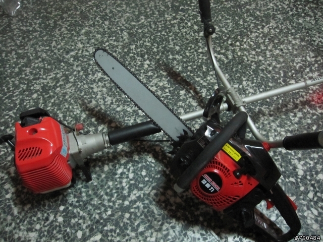開箱....SHIN KOMI TSK40160 16" 40cc 引擎鏈鋸 外加 硬管肩掛式割草機