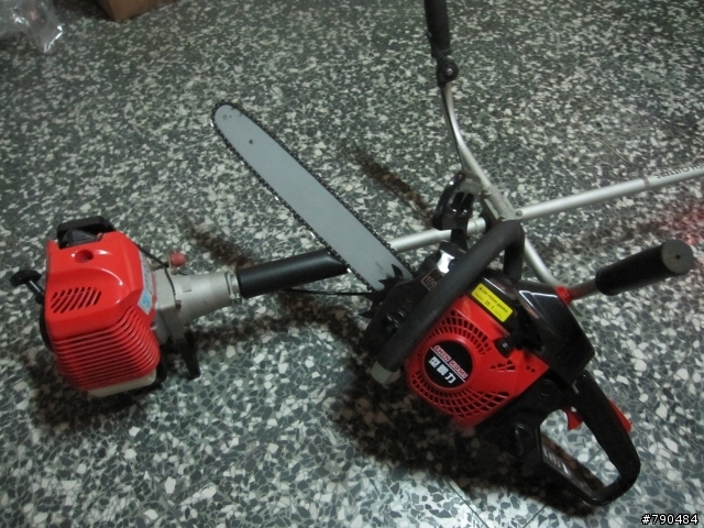 開箱....SHIN KOMI TSK40160 16" 40cc 引擎鏈鋸 外加 硬管肩掛式割草機