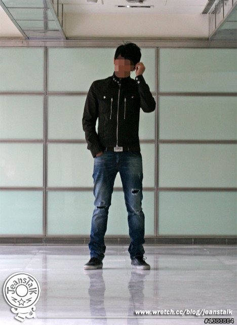☆開箱+實穿文☆ ZARA Slim Straight Fit Patched Jeans