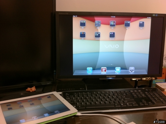 ipad2 與 hdmi & vga av adapter輸出測試