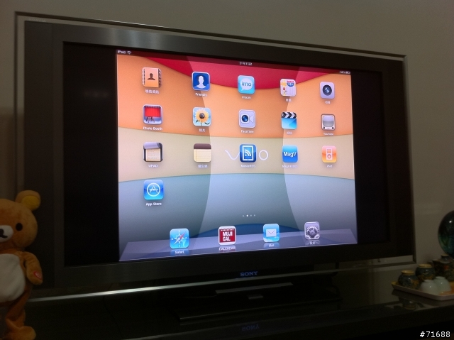 ipad2 與 hdmi & vga av adapter輸出測試