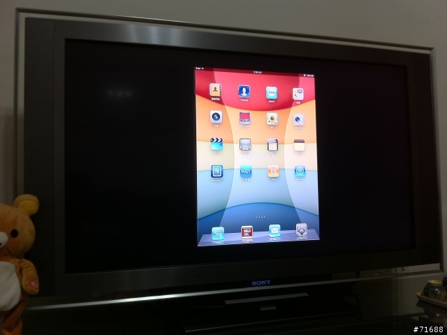 ipad2 與 hdmi & vga av adapter輸出測試