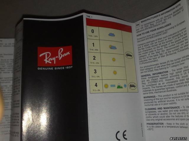人生中的第一支太陽眼鏡 RAY-BAN