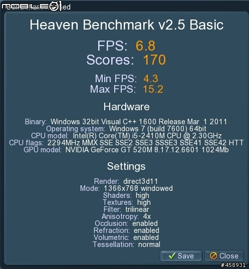 nVidia 新一代筆電入門獨顯GT520M效能評測