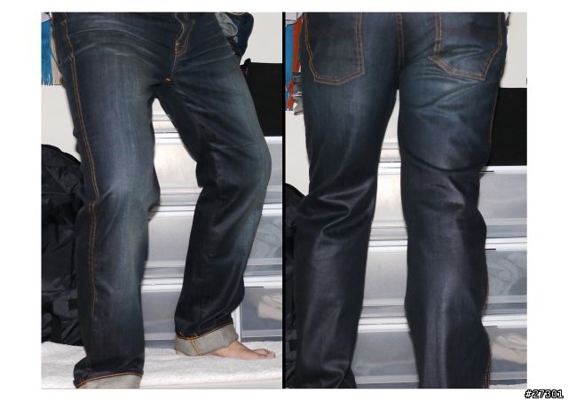 「新增實穿」德國極速快遞 之 我的第一條 Nudie Jeans Slim Jim Glacier Indigo 開袋文