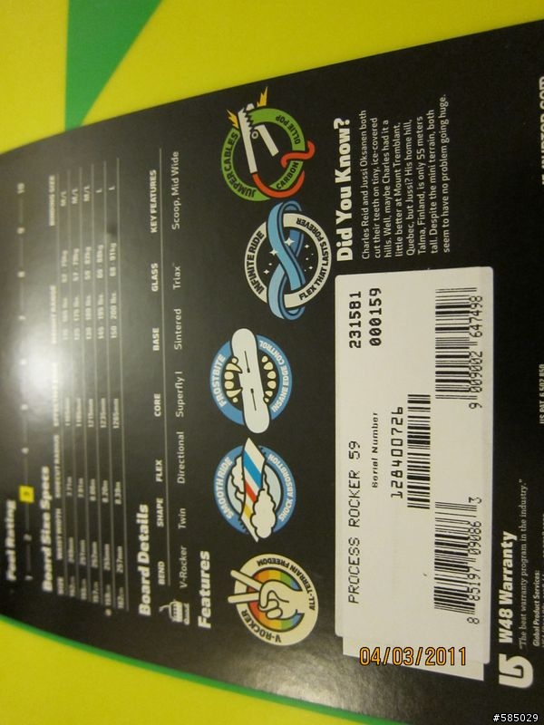 我的新雪板 burton process v-rocker