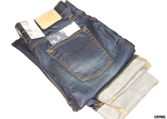 「新增實穿」德國極速快遞 之 我的第一條 Nudie Jeans Slim Jim Glacier Indigo 開袋文