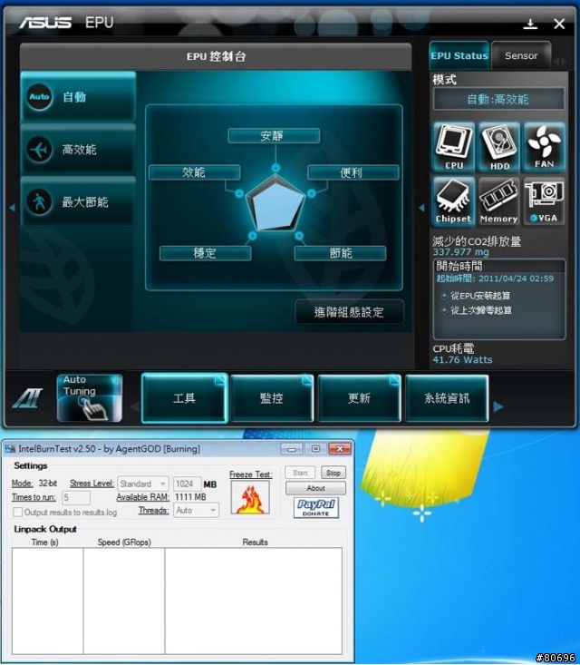 ASUS P8H67 B3版主機板簡介及功耗小測