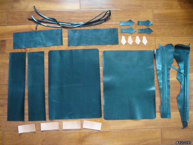 手工製作 - 黑色羊皮3way包(手提 側背 後背) 製作過程