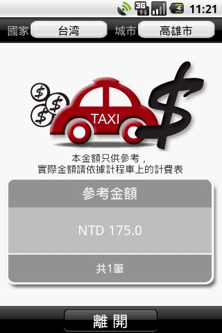 (軟體分享)讓你的手機開始跳錶吧: 計程車計費器 Taxi meter