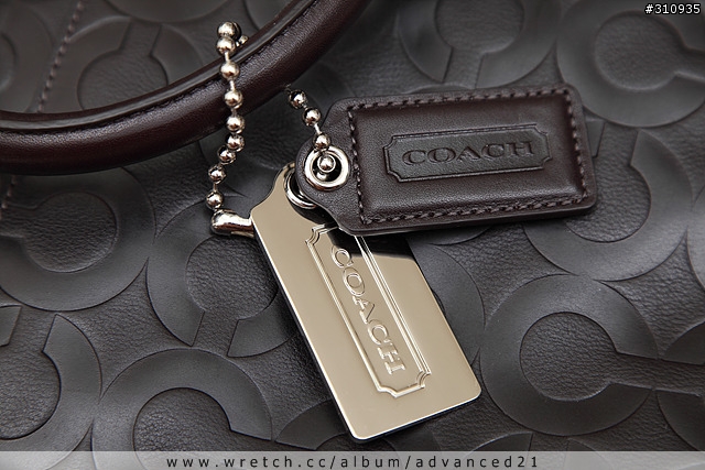 Coach 2011年全牛皮Logo壓紋電腦包(公事包)~~(也歡迎男生Coach包都來分享)