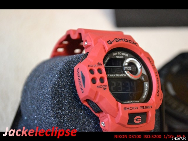 我的第1只紅色手錶 CASIO G-SHOCK GDF-100-4