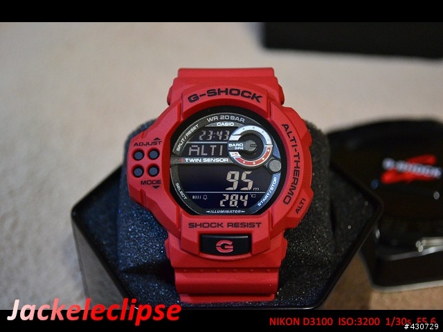 我的第1只紅色手錶 CASIO G-SHOCK GDF-100-4