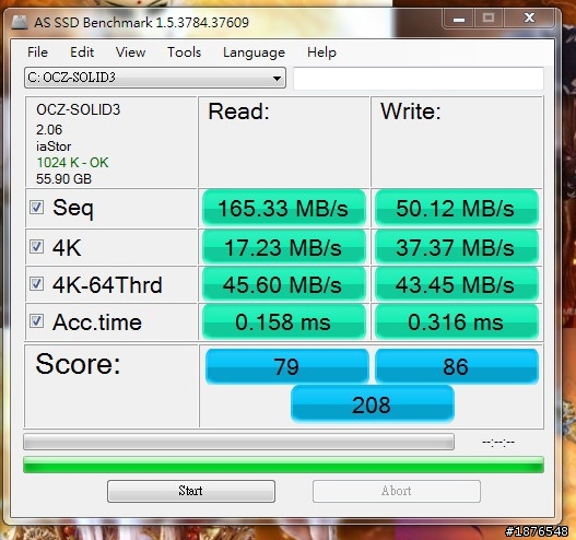 OCZ Solid3 60G 小測試 後續補上OCZ Solid3 120G