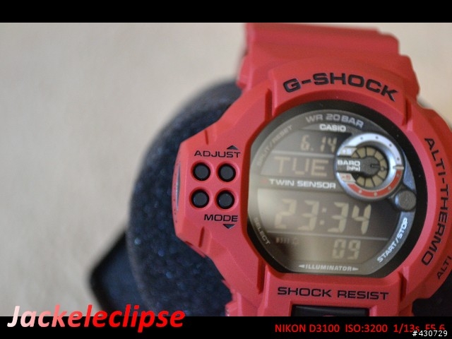 我的第1只紅色手錶 CASIO G-SHOCK GDF-100-4