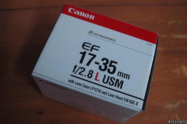 遲了15年的開箱文--CANON EF 17-35 2.8L USM